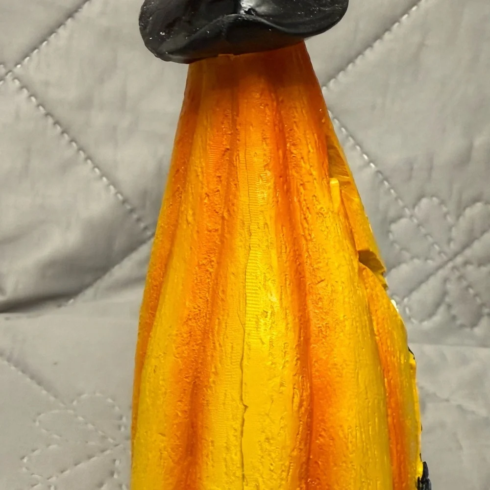 Whimsical  Halloween Pumpkin Decoration with Funny Spider Web